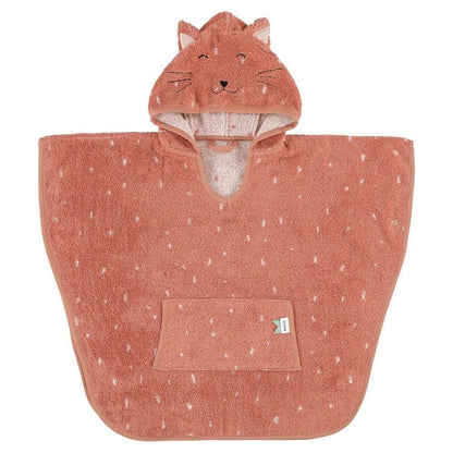 Hooded Bathing Poncho for Kids - Mrs. Cat - Kotikauppa