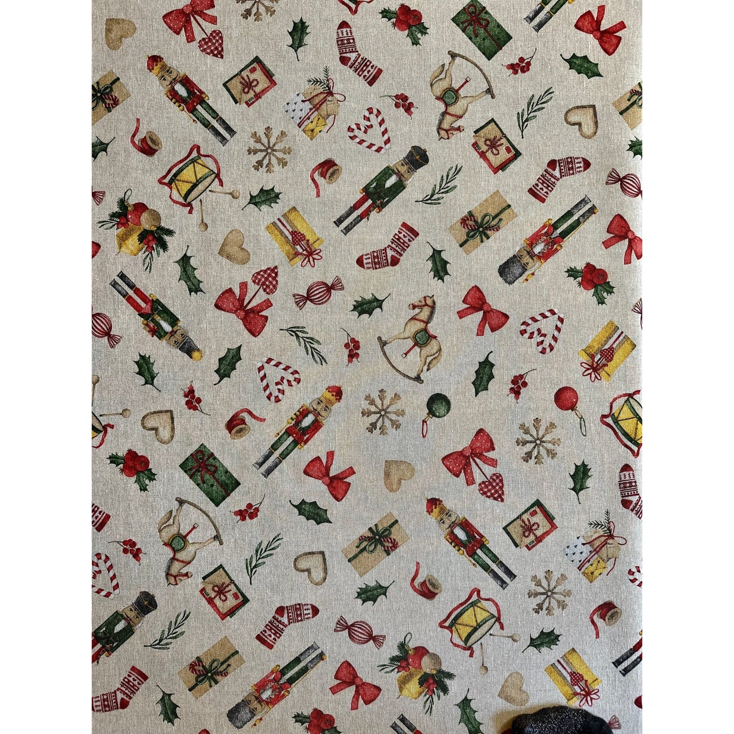 Festive Motive Christmas Story Rectangular Tablecloth