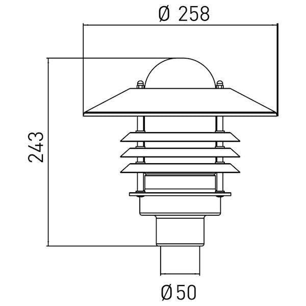 PYLVÄSVALAISIN AVERIA AVG01M IP44 75W E27 G O MUSTA