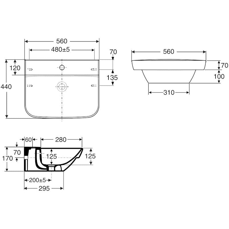 PESUALLAS IDO 1111301101 SEVEN D 560x440mm