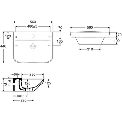 PESUALLAS IDO 1111301101 SEVEN D 560x440mm