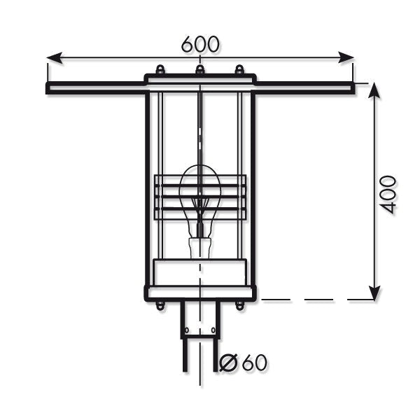 PYLVÄSVALAISIN TALAS LED 4000K-DALI-23W-3500LM-IP44-HARMAA
