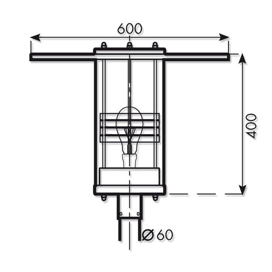PYLVÄSVALAISIN TALAS LED 4000K-DALI-23W-3500LM-IP44-HARMAA