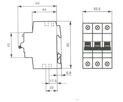 JOHDONSUOJAKATKAISIJA STOTZ S203-C10 3-NAP C-KÄYRÄ 10A