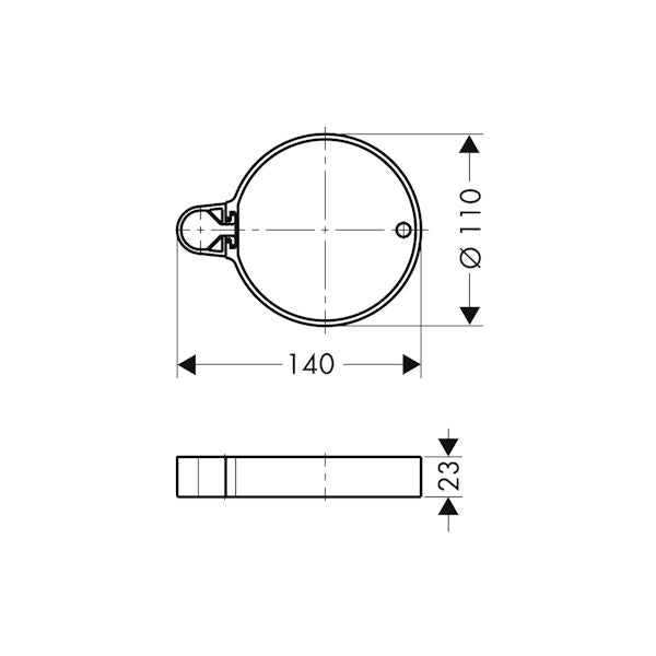 SAIPPUAKUPPI HANSGROHE 28678000 CASSETTA C