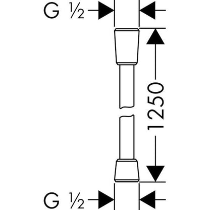 SUIHKULETKU HANSGROHE 28272000 ISIFLEX 1,25m
