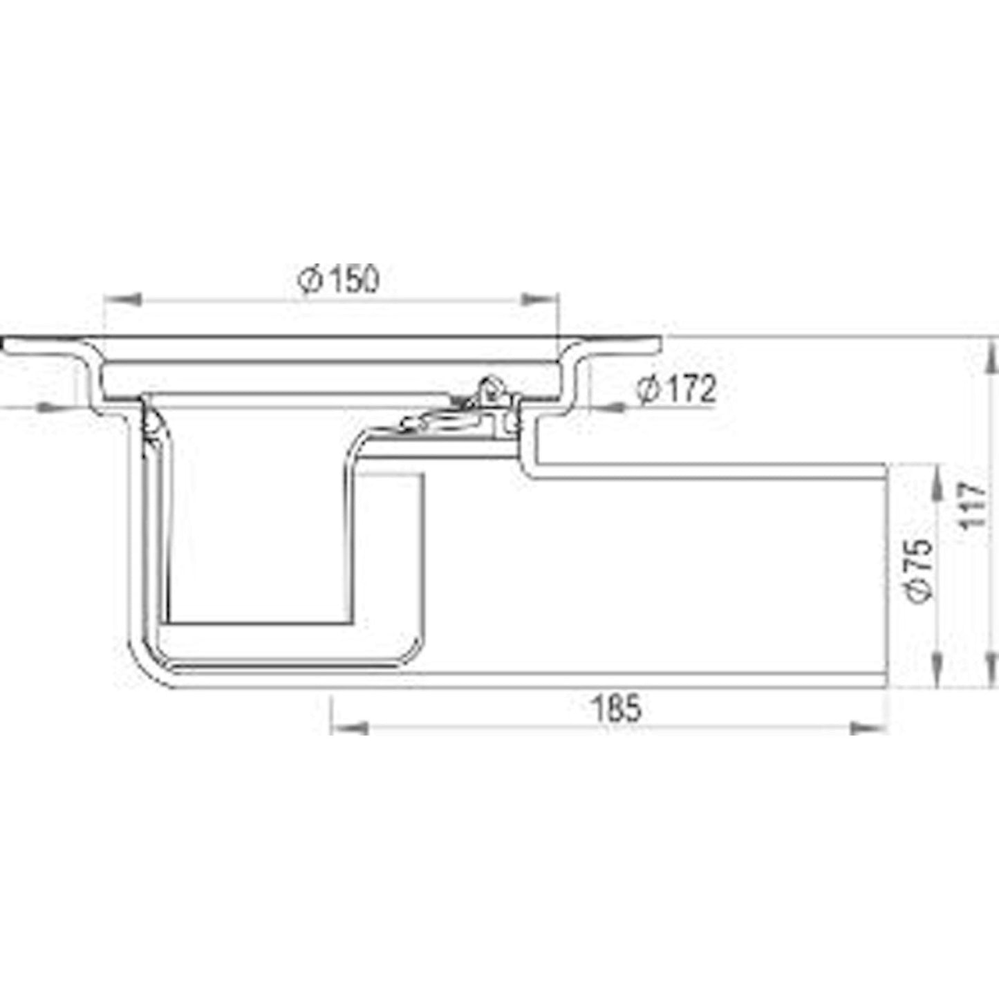 LATTIAKAIVO VAAKA PURUS S/50 L MA 75 E DN70 VLR/PP