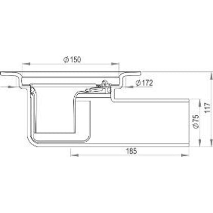 LATTIAKAIVO VAAKA PURUS S/50 L MA 75 E DN70 VLR/PP