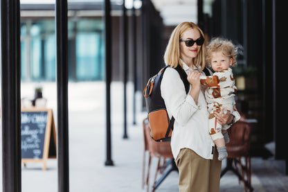 Large Diaper Backpack – Black Coffee