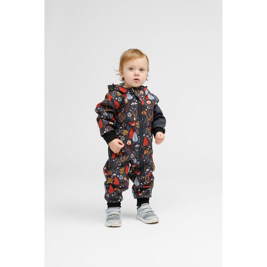 Softshell Onesie for Kids - FOREST