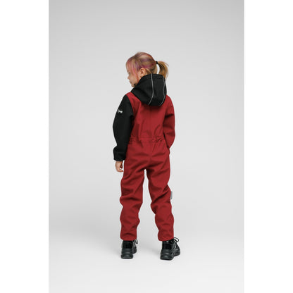 Softshell Onesie for Kids - SUNSET RED