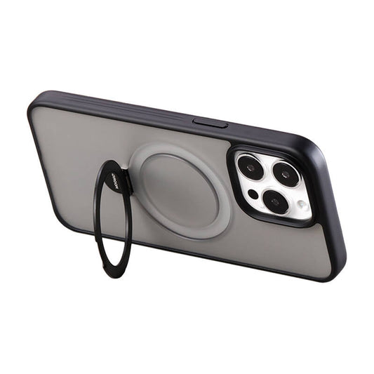 Joyroom JR-BP004 Magnetic Protective Case with Holder for iPhone 15 (Black) - Kotikauppa
