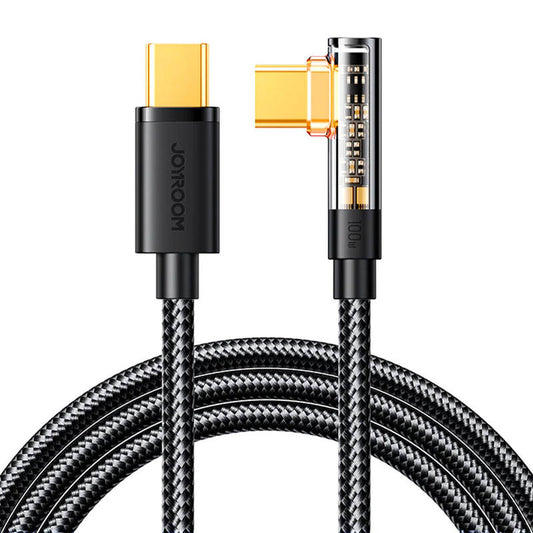 Joyroom S-CC100A6 USB to USB-C Angle 20W 1.2m Kaapeli (black) - Kotikauppa