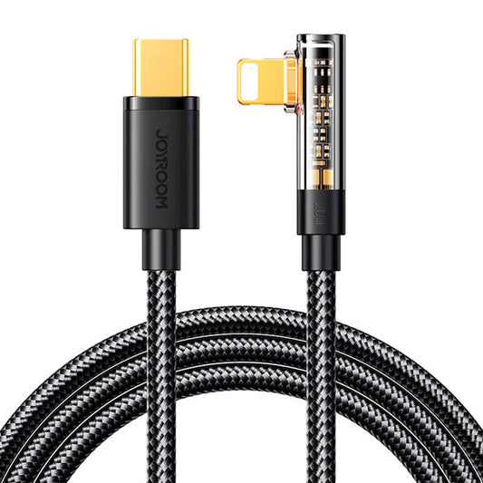 Joyroom S-C Lightning Angle 20W 1.2m USB to USB-C Lightning Kaapeli S-CL020A6 (black) - Kotikauppa