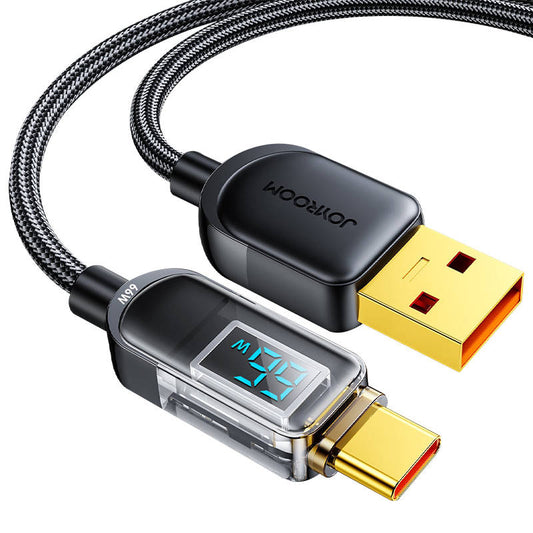Kaapeli USB-A Type-C 1.2m Joyroom S-AC066A4 (black) - Kotikauppa
