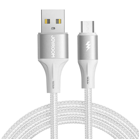 Kaapeli USB Joyroom Light-Speed USB to Micro  SA25-AM3, 3A / 1.2m (white) - Kotikauppa