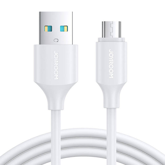 Kaapeli to Micro USB-A / 2.4A / 1m Joyroom S-UM018A9 (white) - Kotikauppa