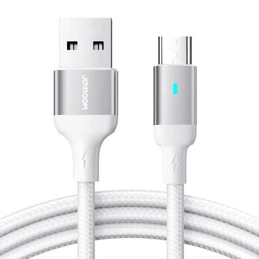 Kaapeli to Micro USB-A / 2.4A / 2m Joyroom S-UM018A10 (white) - Kotikauppa