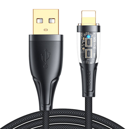 Kaapeli to USB-A / Lightning / 2.4A / 1.2m Joyroom S-UL012A3 (black) - Kotikauppa
