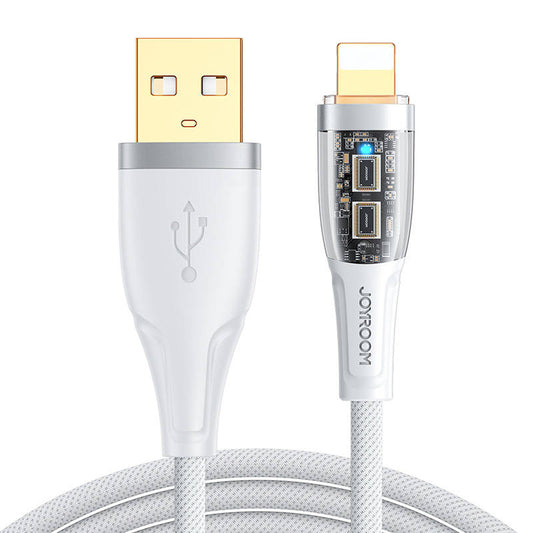 Kaapeli to USB-A / Lightning / 2.4A / 1.2m Joyroom S-UL012A3 (white) - Kotikauppa