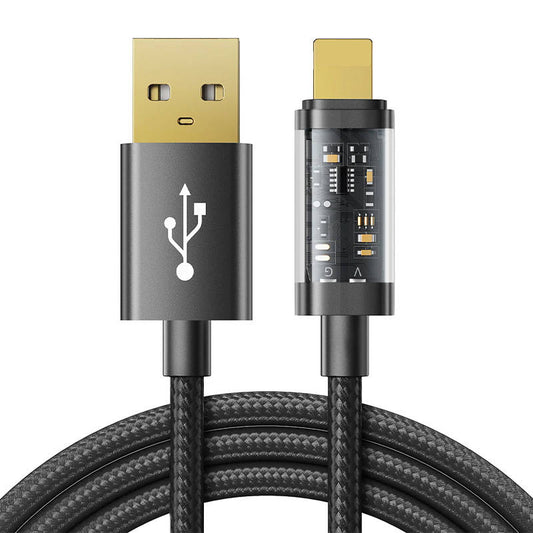 Kaapeli to USB-A / Lightning / 2.4A / 2m Joyroom S-UL012A20 (black) - Kotikauppa