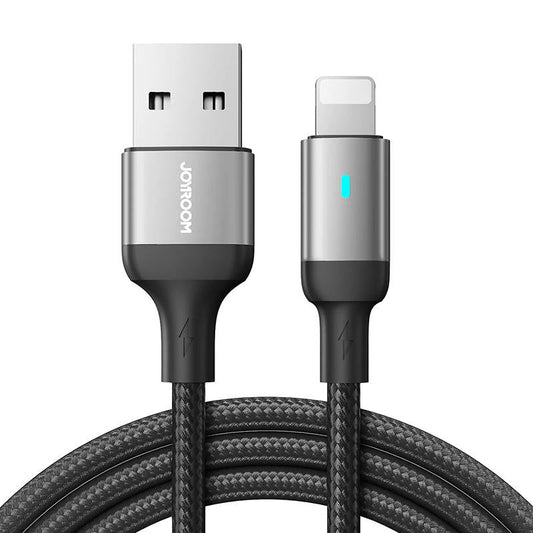 Kaapeli to USB-A / Lightning / 2.4A / 3m Joyroom S-UL012A10 (black) - Kotikauppa