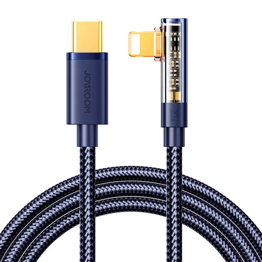 Kabel do USB-C Lightning Angle 20W 1.2m Joyroom S-CL020A6 (niebieski) - Kotikauppa