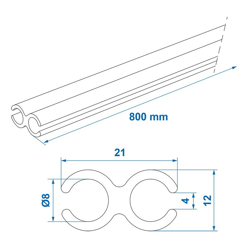 Kaksinkertainen telttakisko 80 cm 3 kpl sarja - Kotikauppa