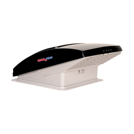 Kattoluukku Airxcell Maxxfan Deluxe 12V 400x400 mm, MaxxAir musta | 00-07500KI40 | Kotikauppa