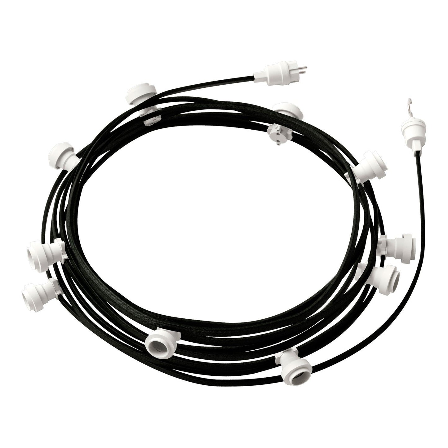 Käyttövalmis 12,5 m Lumet String Light -sarja valkoisilla liittimillä (E27, useita värejä) - Kotikauppa
