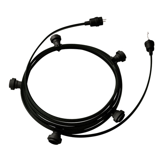 Käyttövalmis 7,5 m Lumet String Light -sarja musttilla liittimillä (E27, useita värejä) - Kotikauppa