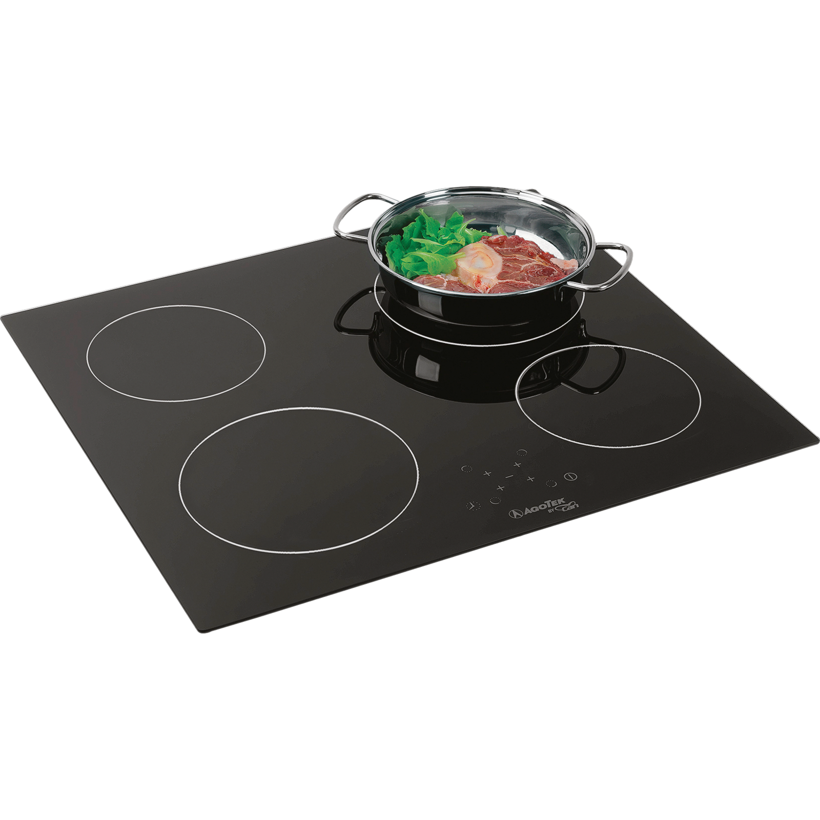 Keraaminen liesi C-PT1358, jossa neljä keittoaluetta / kosketusnäyttö / 580 x 505 mm - Kotikauppa