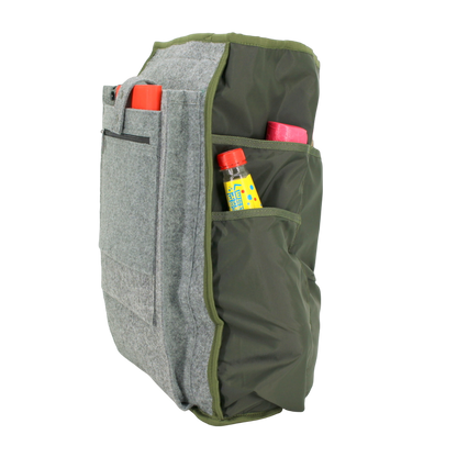 Kestävä ja vedenpitävä reppu Cafe 18l G-koukulla (khaki ja beige) - Kotikauppa