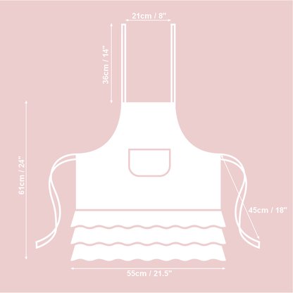 Kids Apron - Lemon Linen - Kotikauppa