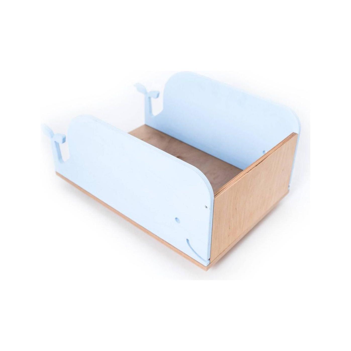 Kids Toy Storage Box on Wheels - Whale - Kotikauppa