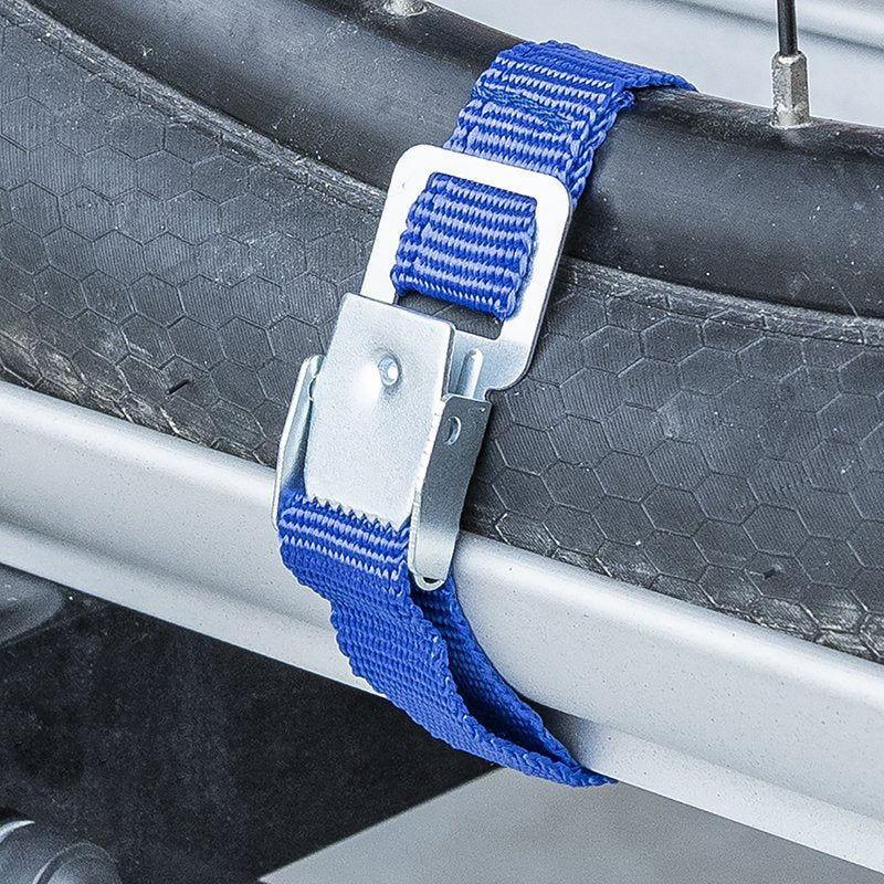 Kiinnityshihnat metallisella napsautuslukolla pyörätelineeseen 4 kpl - Kotikauppa