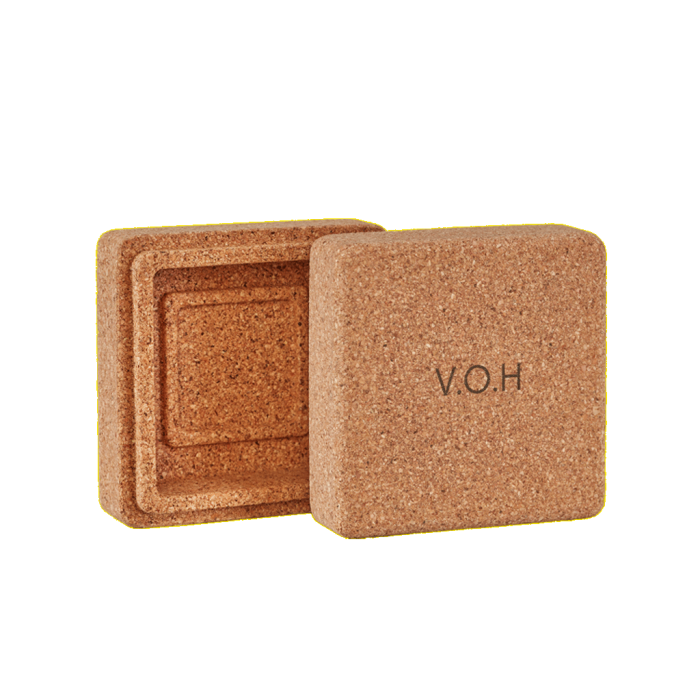 Solid Hair-Care Set with Corkwood Travel Cases