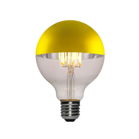Kultainen puolipallo Globe G95 LED-lamppu 7W E27 2700K Himmennettävä - Kotikauppa