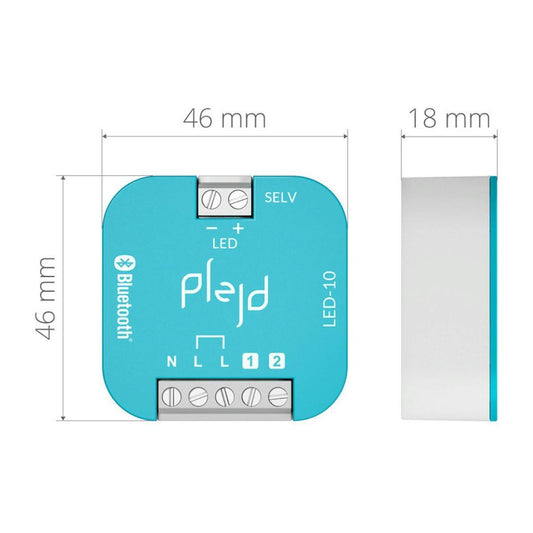 ELEKTR. LIITÄNTÄLAITE PLEJD LED-DRIVER 10W,150-700mA12/24V