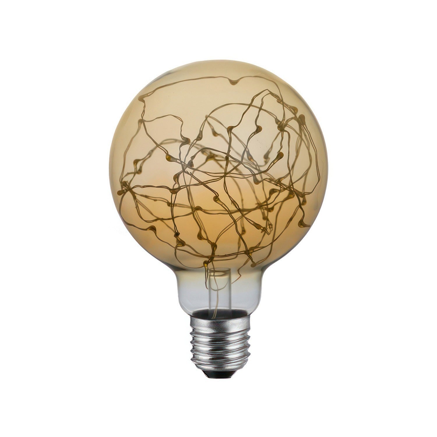 LED Globe G95 -lamppu - tuhat valoa kultaa 2W E27 2000K - Kotikauppa
