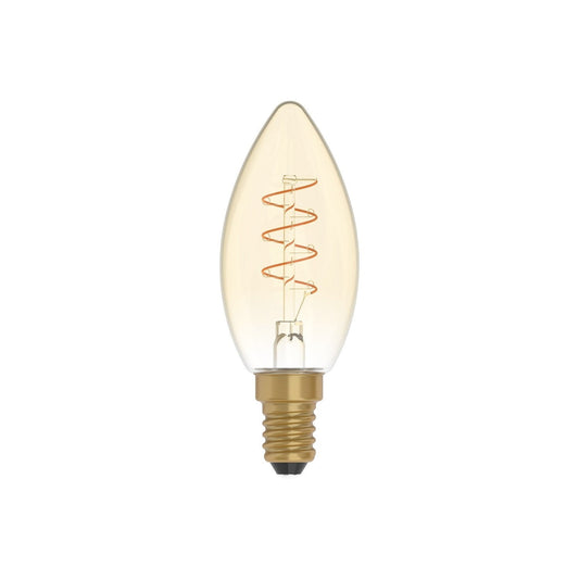 LED kultainen hehkulamppu C35 2,5W 136Lm E14 1800K himmennettävä - C01 - Kotikauppa