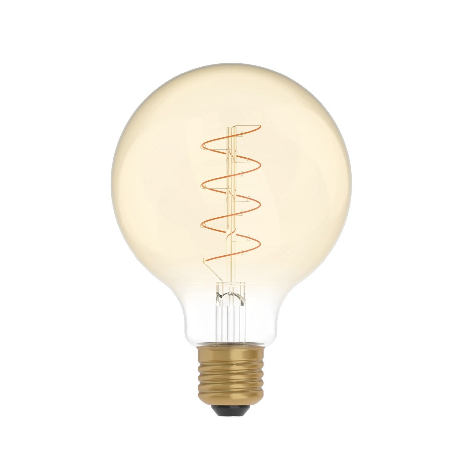 LED kultainen hehkulamppu Globe G95 4W 250Lm E27 1800K Himmennettävä - C06 - Kotikauppa