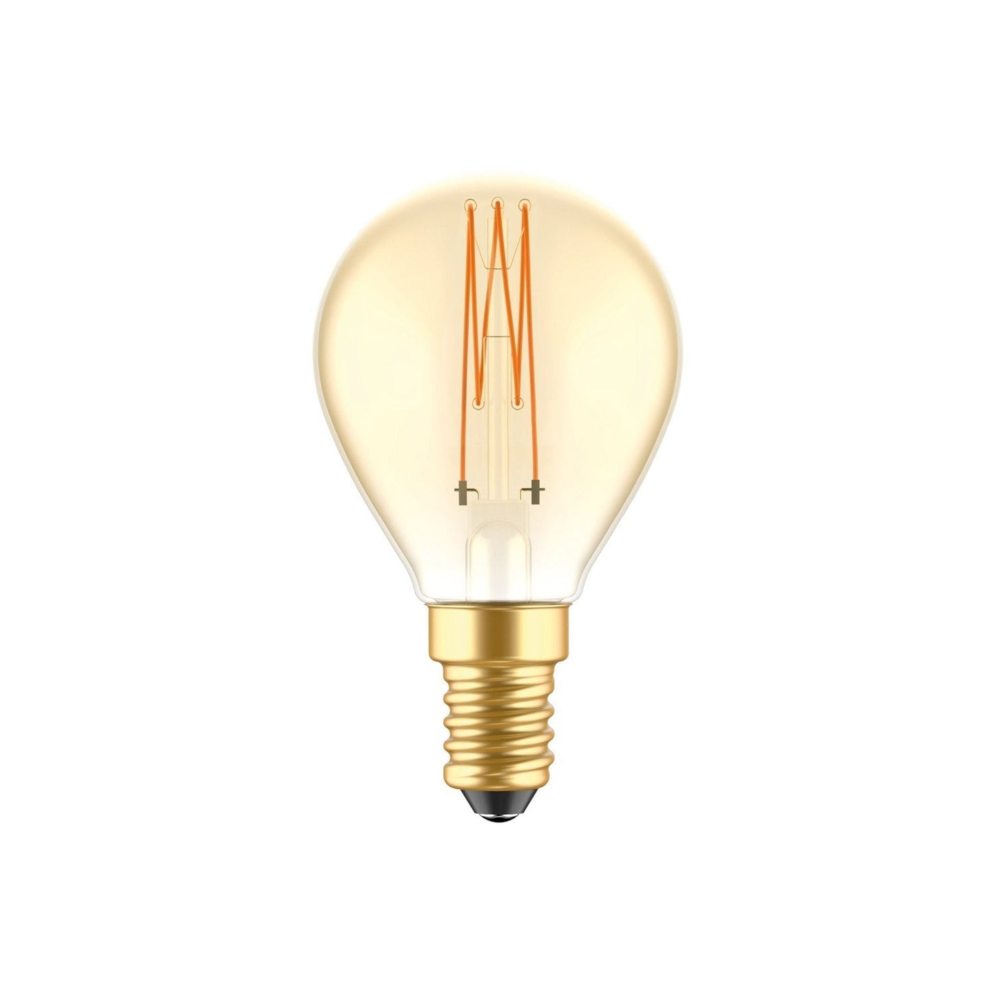 LED kultainen hehkulamppu Mini Globe G45 3,5W 300Lm E14 2700K Himmennettävä - C52 - Kotikauppa
