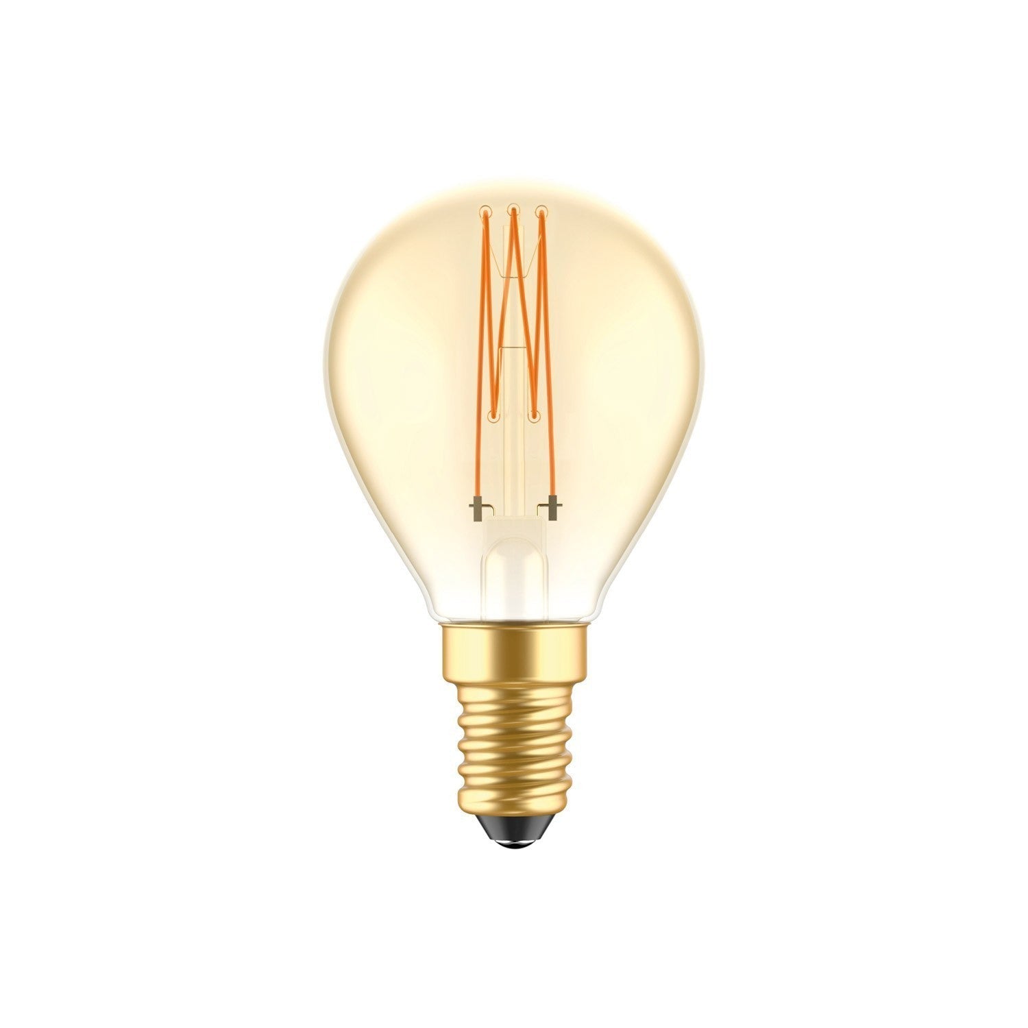 LED kultainen hehkulamppu Mini Globe G45 3,5W 300Lm E14 2700K Himmennettävä - C52 - Kotikauppa