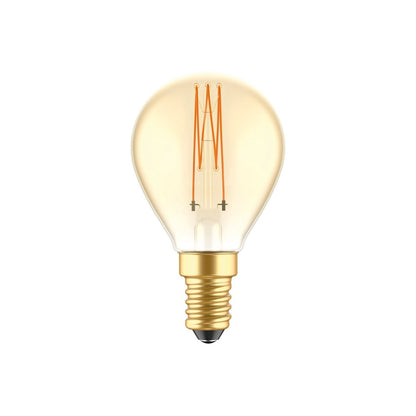 LED kultainen hehkulamppu Mini Globe G45 3,5W 300Lm E14 2700K Himmennettävä - C52 - Kotikauppa