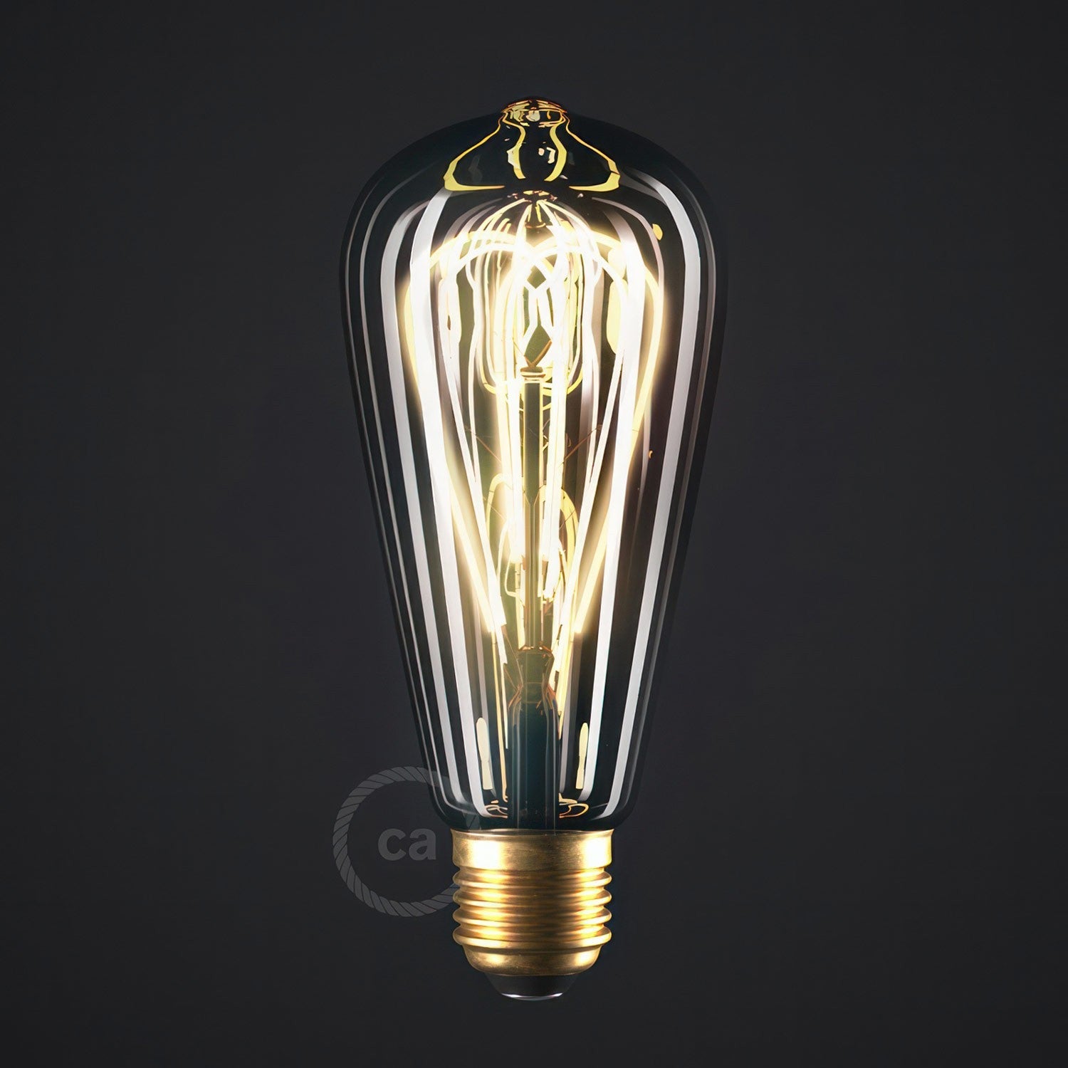 LED savuinen hehkulamppu - Edison ST64 5W E27 himmennettävissä 1800K - Kotikauppa