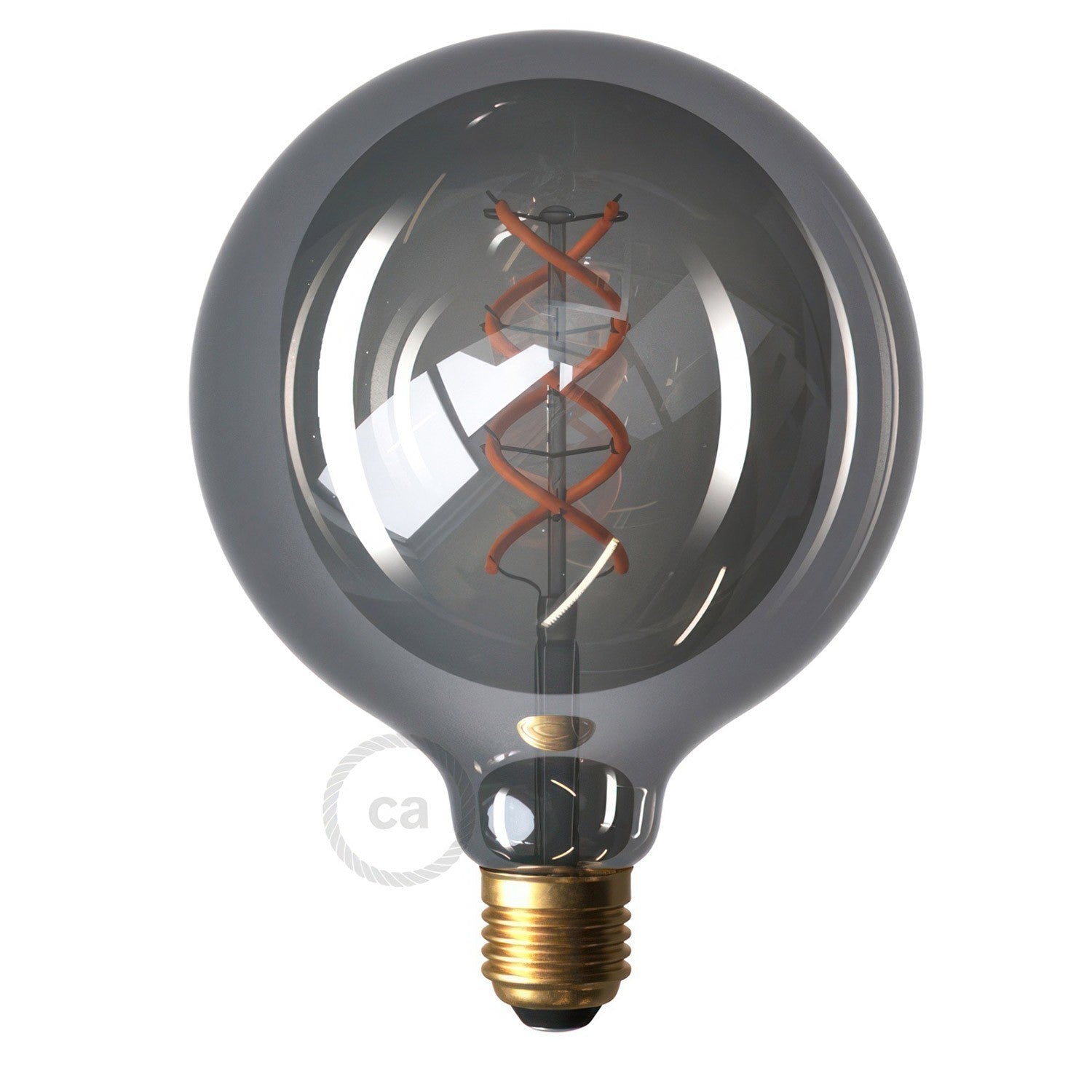 LED savuinen hehkulamppu - Globe G125 5W E27 himmennettävissä 2000K - Kotikauppa