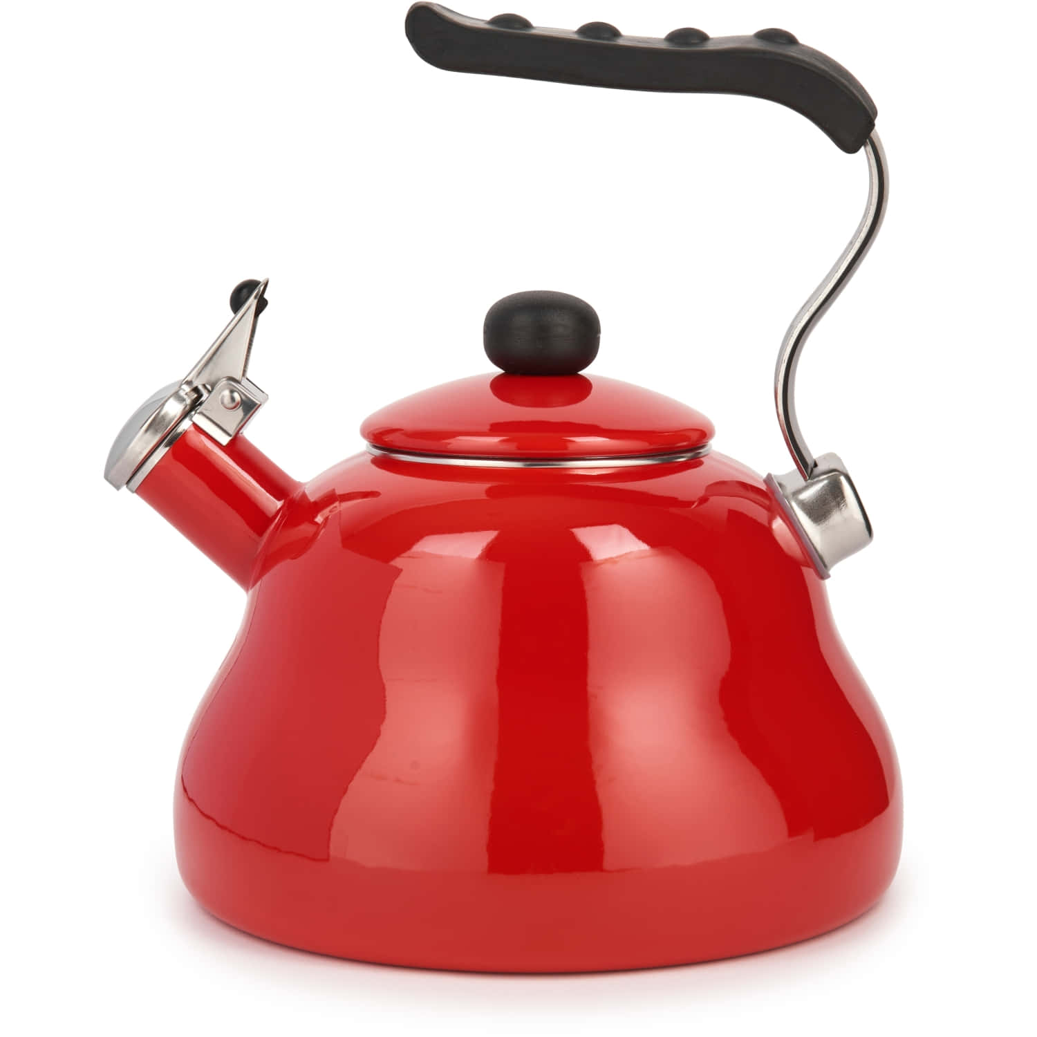 La Cafetière Kettle with Whistle - Red, 2 Liters - Kotikauppa