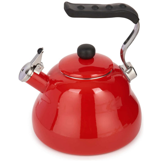 La Cafetière Kettle with Whistle - Red, 2 Liters - Kotikauppa