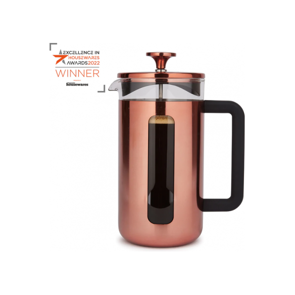 La Cafetière Pisa Coffee Maker - 1 Liter, Copper - Kotikauppa